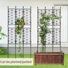 New Garden Plant Trellis Frame Plant Stakes Plant Support Ring Plastic Plant Cage Holder Flower Pot Climbing Trellis