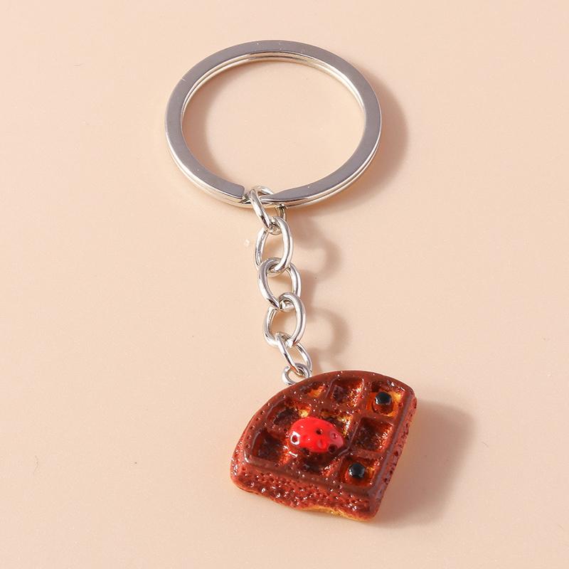 Lovely Crystal Cherry Keychain Simulated Fruit Keyring Pendants for Women Girls Handbag Decor Charm DIY Jewelry Gifts