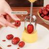 Dénoyauteur de Dattes Rouges en Acier Inoxydable de Type Presse Outil Dénoyauteur de Dattes Réutilisable Dénoyauteur de Noyaux de Dattes pour Cuisine Boulangerie