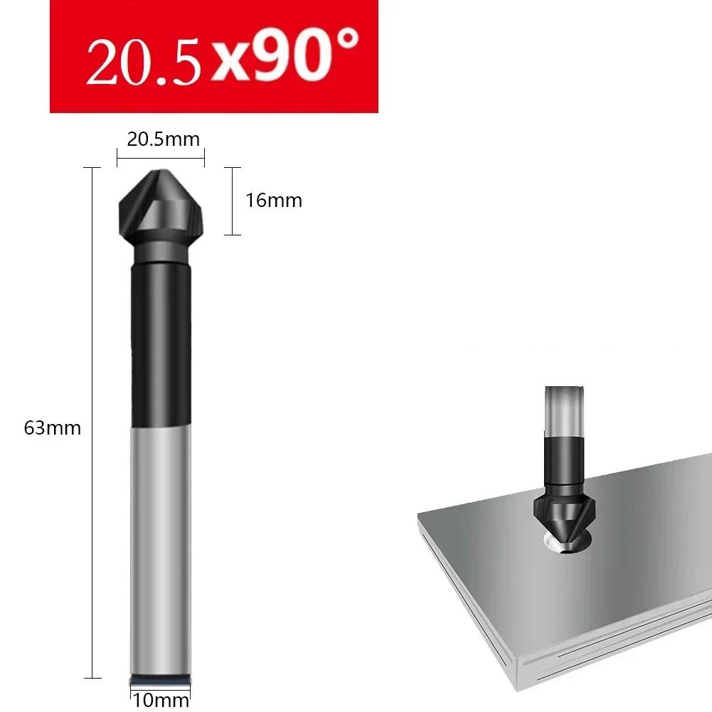 Tool Countersunk Drill Chamfering Tools Cobalt Drill Bit Gold TiAlN 1pcs 3 Flute Countersink Accessories Brand New