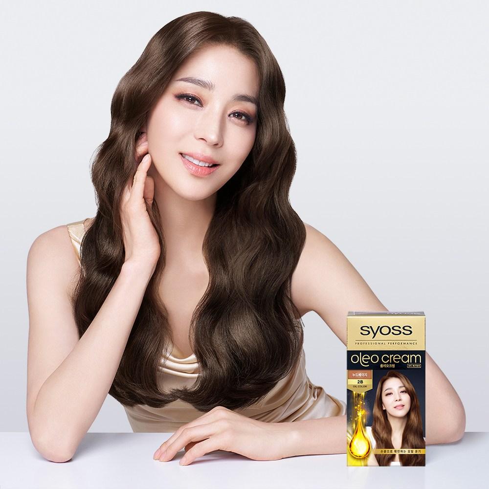 Syos Oleo Cream 2B Hair Dye, 2B Nude Beige, 2 Pcs.