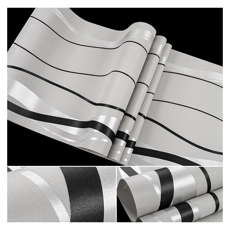 

Скандинавский стиль Геометрические узоры обоев Линии Простые вертикальные полосы Современный домашний декор Гостиная ТВ фон Обои 53CMX9.5M