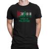 Herren Hergestellt in PALÄSTINA T-Shirt Herren Damen T-Shirts Oberteil Barcode-Stil Baumwolle Freiheit Palästinensisch