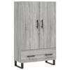 VidaXL Highboard Sonoma Grey 69.5x31x115 Cm Engineered Wood 828266
