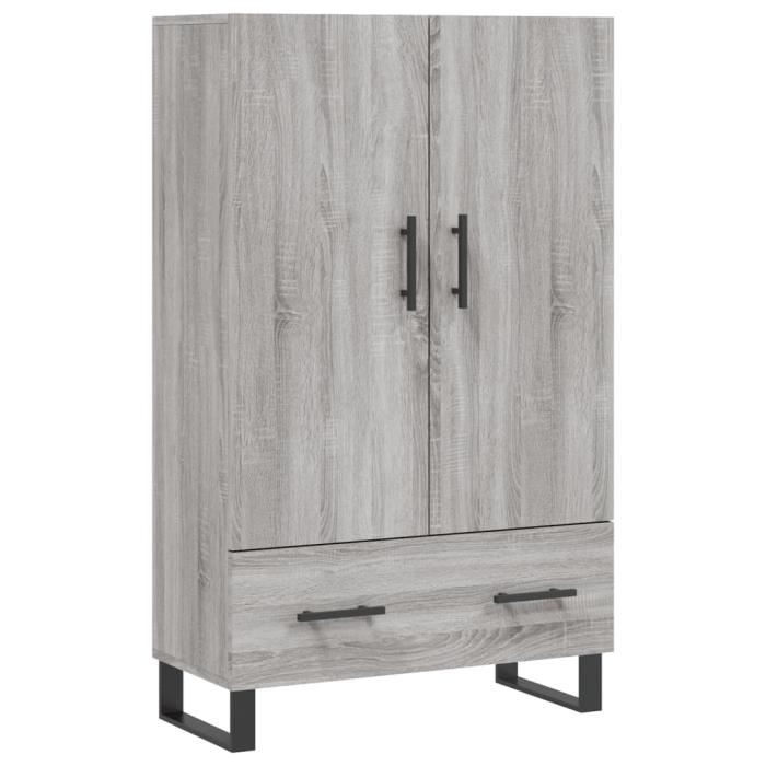VidaXL Highboard Sonoma Grey 69.5x31x115 Cm Engineered Wood 828266
