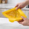 2 Peças Peneira Magnética Triangular para Ralo de Pia, Filtro de Resíduos de Alimentos para Cozinha com Fundo de Rosca, Suporte de Esponja à Prova de Ferrugem, Organizador de Canto de Pia, Casa
