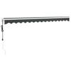 Electric Awning with Crank Anthracite 4x3 M