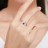 Lindon Classic 925 Sterling Silver Zircon Ring Ladies Jewelry Wedding Promise Party Gift