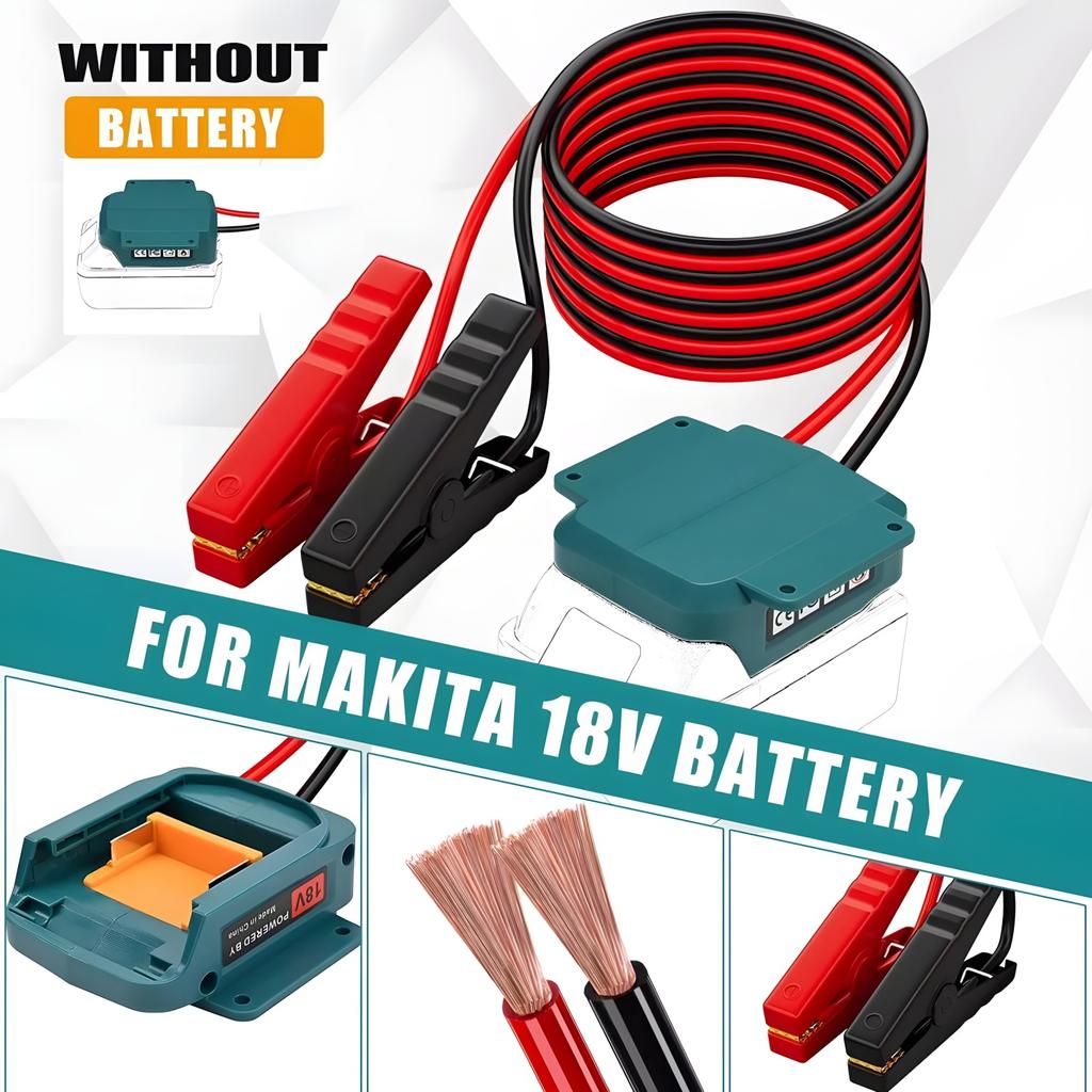 Car Battery Igniter Automotive Emergency Power Kits 12AWG Cable Jumper Starter Jump Kit Power Tool for Milwaukee Makita Dewalt