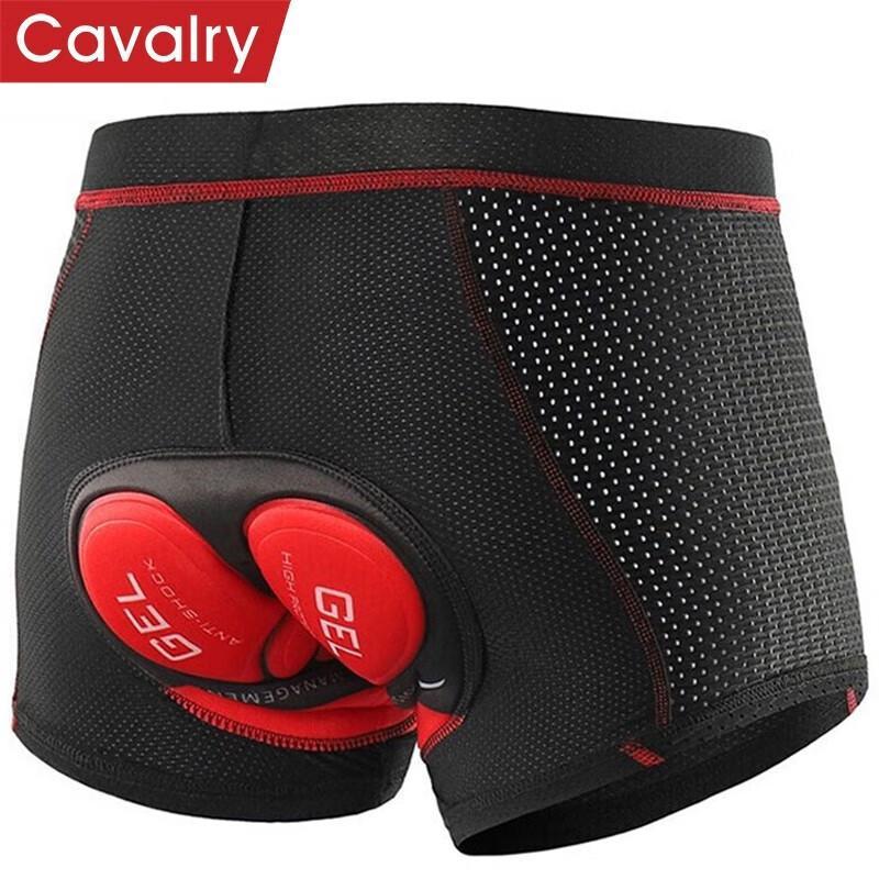 CAVALRY Unisex Cycling Underwear Shorts with Silicone Pad M