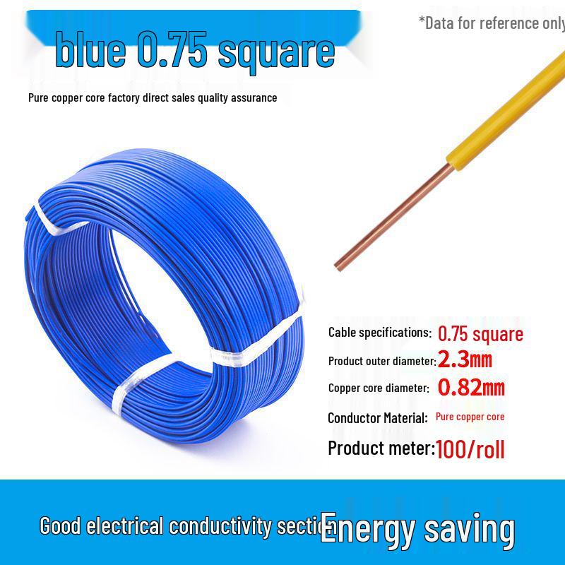 Pure Copper Single Core Electrical Wire, Flame Retardant, 0.5-2.5mm² for Home Decoration