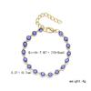 Vintage Turkish Blue Evil Eyes Bracelets For Women Men  Demon Eye Link Chain Friendship Bracelet Lucky Prayer Jewelry