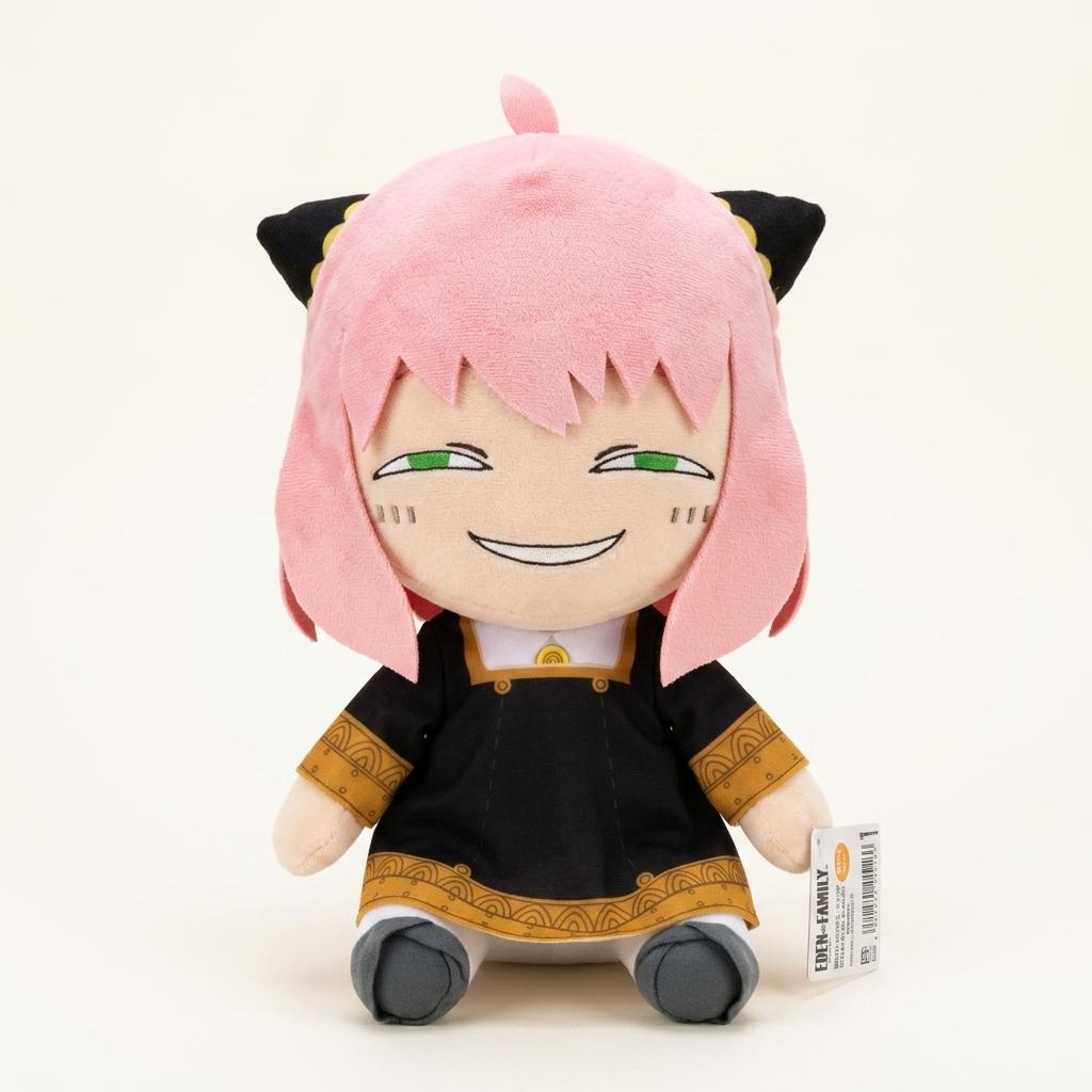 Official Anya Forger Mischievous Smile Eden Uniform Plush Doll 27CM Soft PP Cotton Stuffed Toy for Spy Family Fans