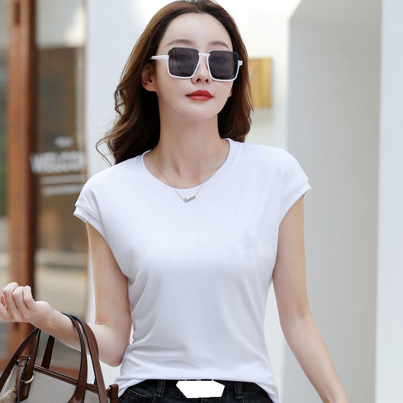 Short Flying Sleeve Women T Shirt  Korean Style Solid Color T Shirt Female Cozy Female T-shirt Chic Top Tee Shirts
