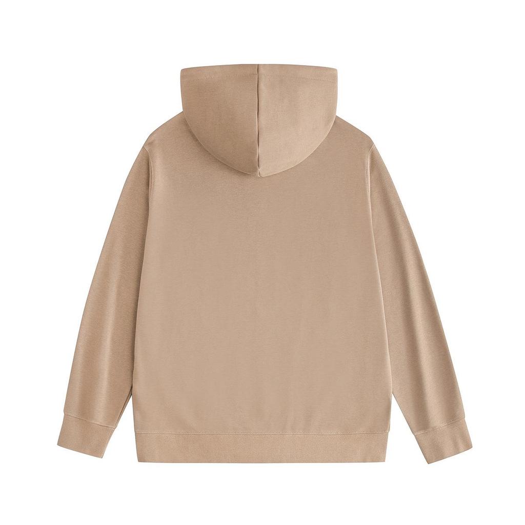 Unisex Classic Solid Color Logo Embroidered Hoodie