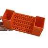 50-Hole Drill Bit Organizer Hex Bit Storage Box Screwdriver Bits Holder Impact Driver Bit Organizer Tool Box for Workbench Shed Workshop
