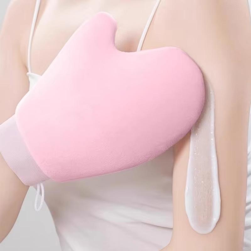 1Pcs Quickdry Flocking Glove Makeup Applicator Body Lotion Glove Self-Tanning Mitt Double-Sided Prevents Sticky Hands Applicator