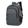 Lightweight Men's Business Backpack Scratch Prevention Anti-splash Water Oxford Cloth Laptop Bag Polyester Solid Color