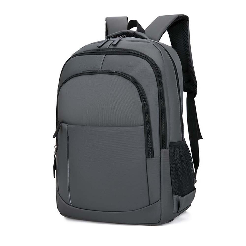Lightweight Men's Business Backpack Scratch Prevention Anti-splash Water Oxford Cloth Laptop Bag Polyester Solid Color