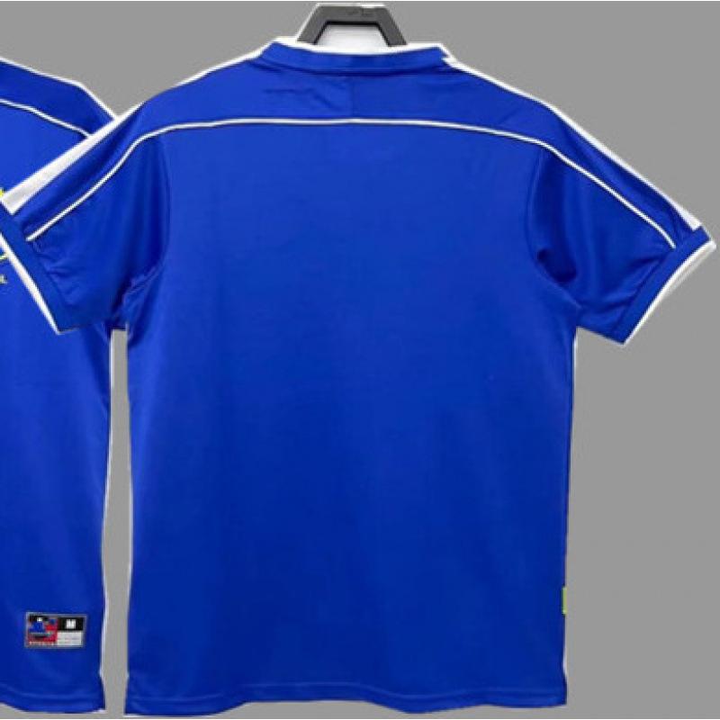 Brazil 2 retro jersey football jersey classic nostalgic replica Thai jersey game training jersey short sleeve sports S
