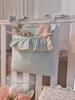 Lovely Line Crib Organizer with Lace Ruffle - Mint