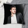 JJustin Timberlake Doublesided Printed Square Decorative Cushion Cover for Sofa Living Room Home Decor