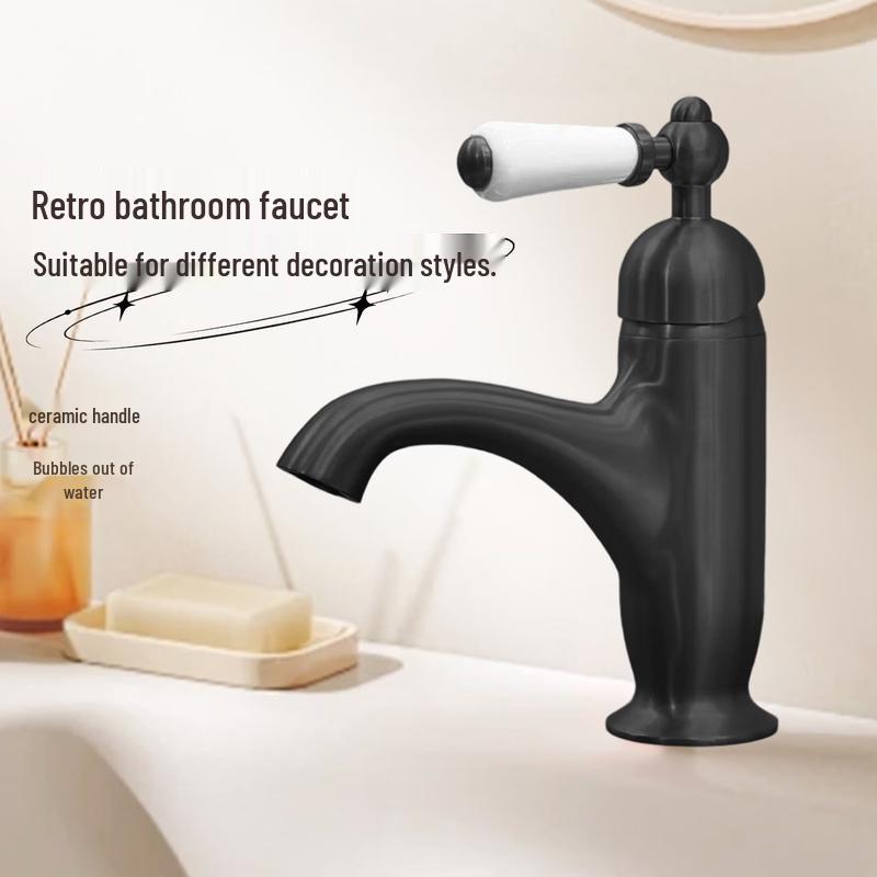 TLXT Ceramic Handle Bathroom Faucet