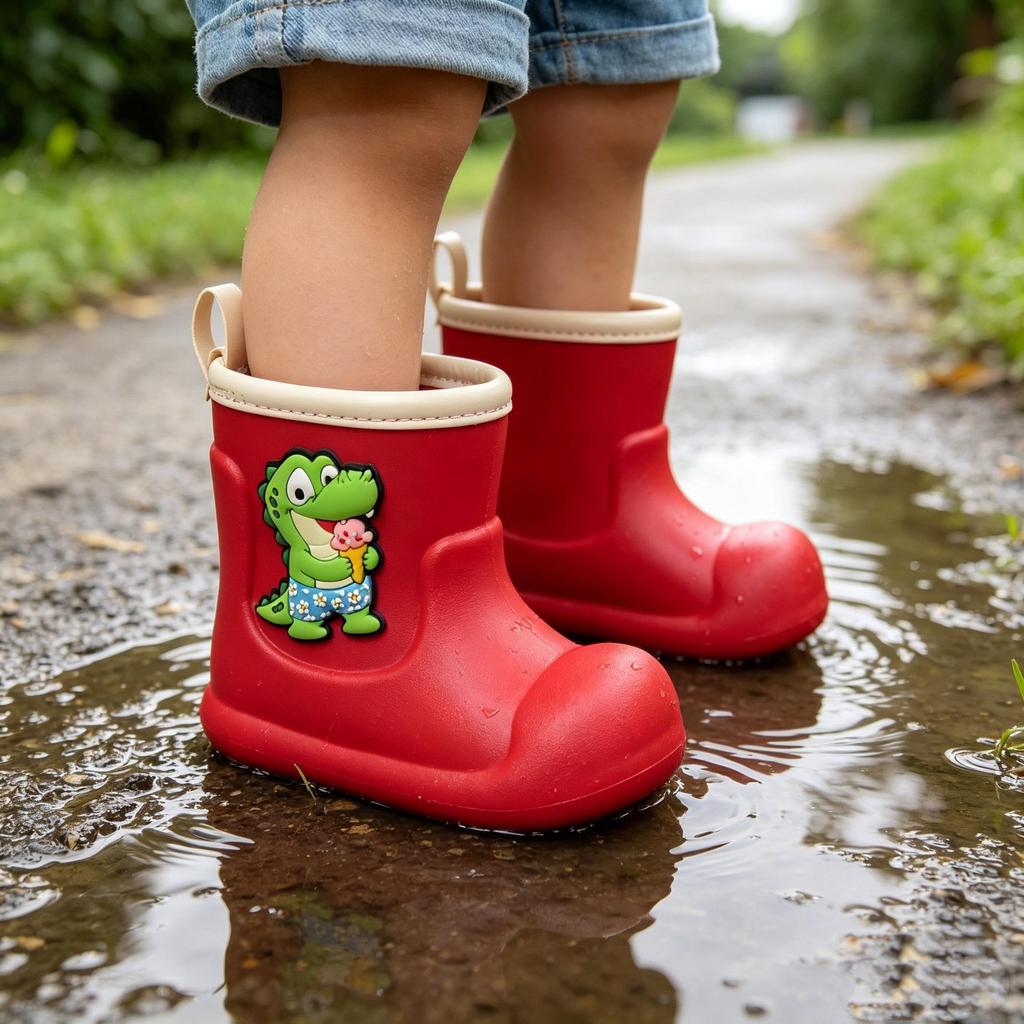 Children's Non-Slip Waterproof EVA Rain Boots - Soft, Breathable Baby Outdoor Footwear