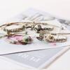Yuan Xiaohong Ceramics Mori Style Bee Bracelet with Cute Ornaments and Natural Woven Hand Rope