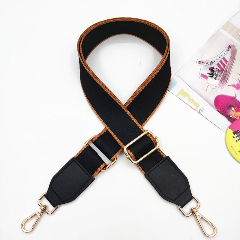 

Adjustable Solid Color Wide Shoulder Strap for Crossbody Bags & Accessories Silver Clasp