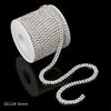 1 Yard 2 Reihen 1 Reihe Kristall Strass Kette Aufnähen Aufkleben Perlen Besatz Kupfer Kette Für Kleidung DIY Schmuckherstellung Zubehör