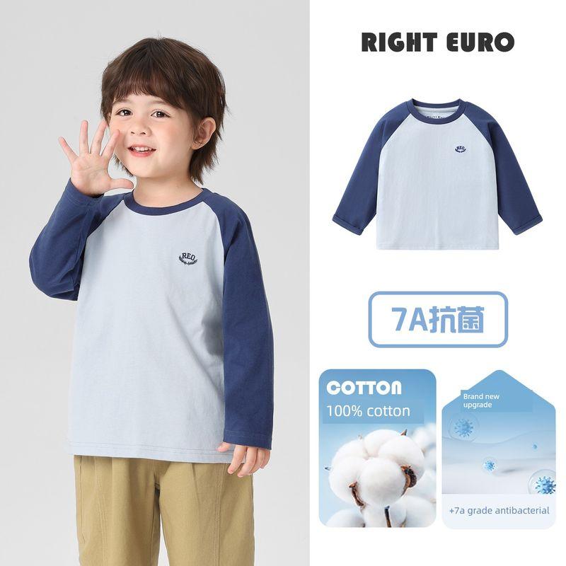 Right European Style Boys  Long-Sleeve T-Shirt 2026 Spring and Autumn New Children s Clothing Baby Pure Cotton Top Spring and Autumn Base Shirt