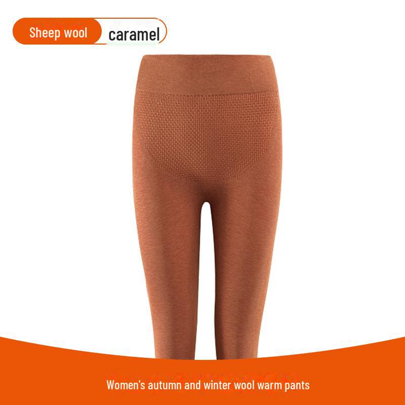 "Women's High-Waist Fleece-Lined Thermal Leggings for Autumn/Winter"
