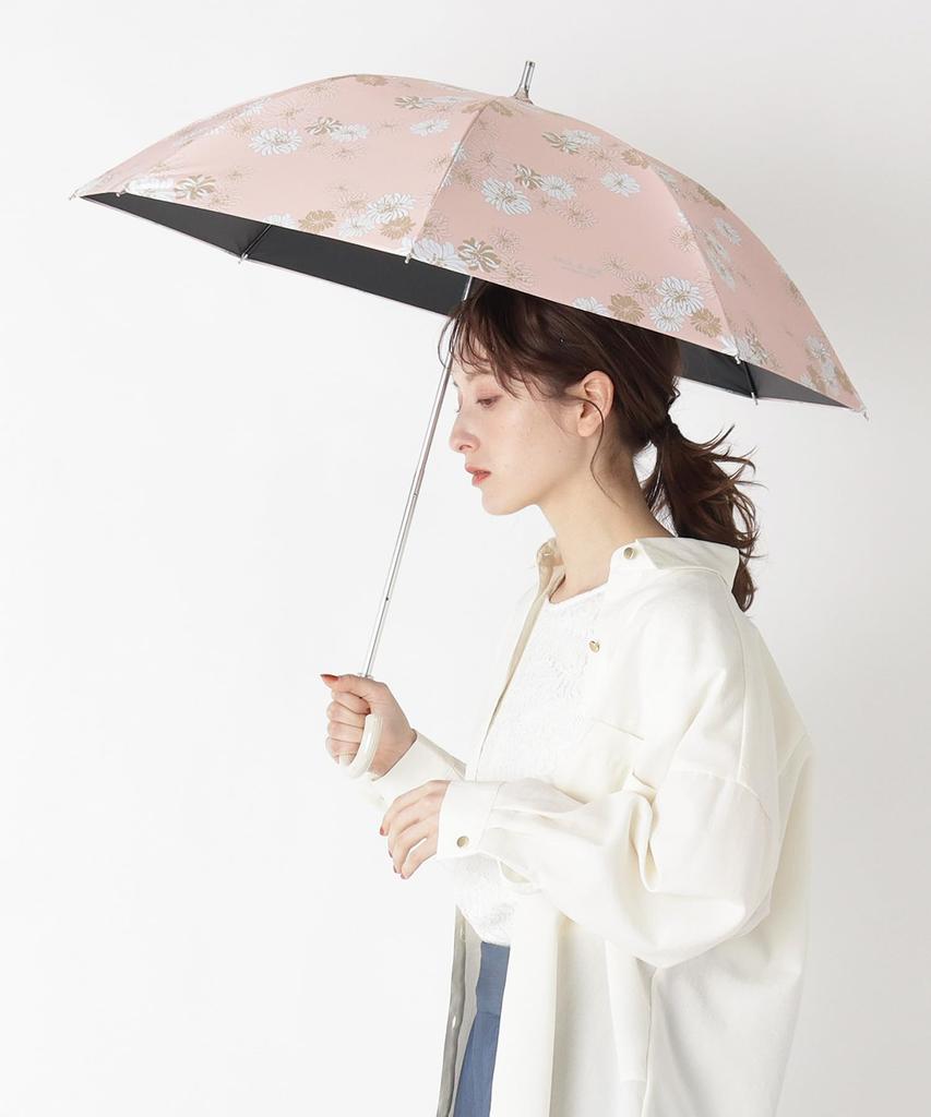 Moonbat Long For Both Sun and First Class Light Heat UV Pink [Paul & Joe] Parasol, Umbrella, Rain, Blocking, Blocking, Protection, Chrysanthemum,