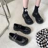 Queen Fan 2025 platform love buckle Mary Jane shoes new women's shoes retro student jk small leather shoes single shoes