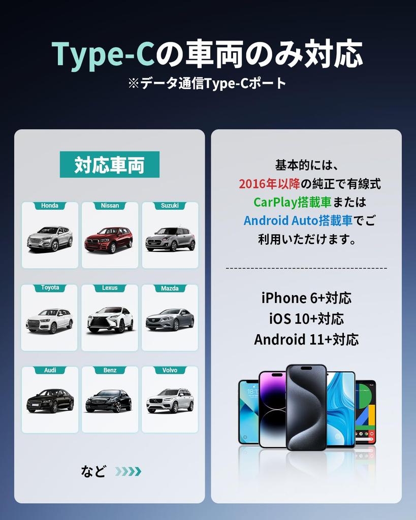 Ottocast MINI Slim Ottocast Mini CarPlay Android Auto Wireless Car Adapter Black Android Auto CarPlay Wireless Connection Adapter For Vehicles