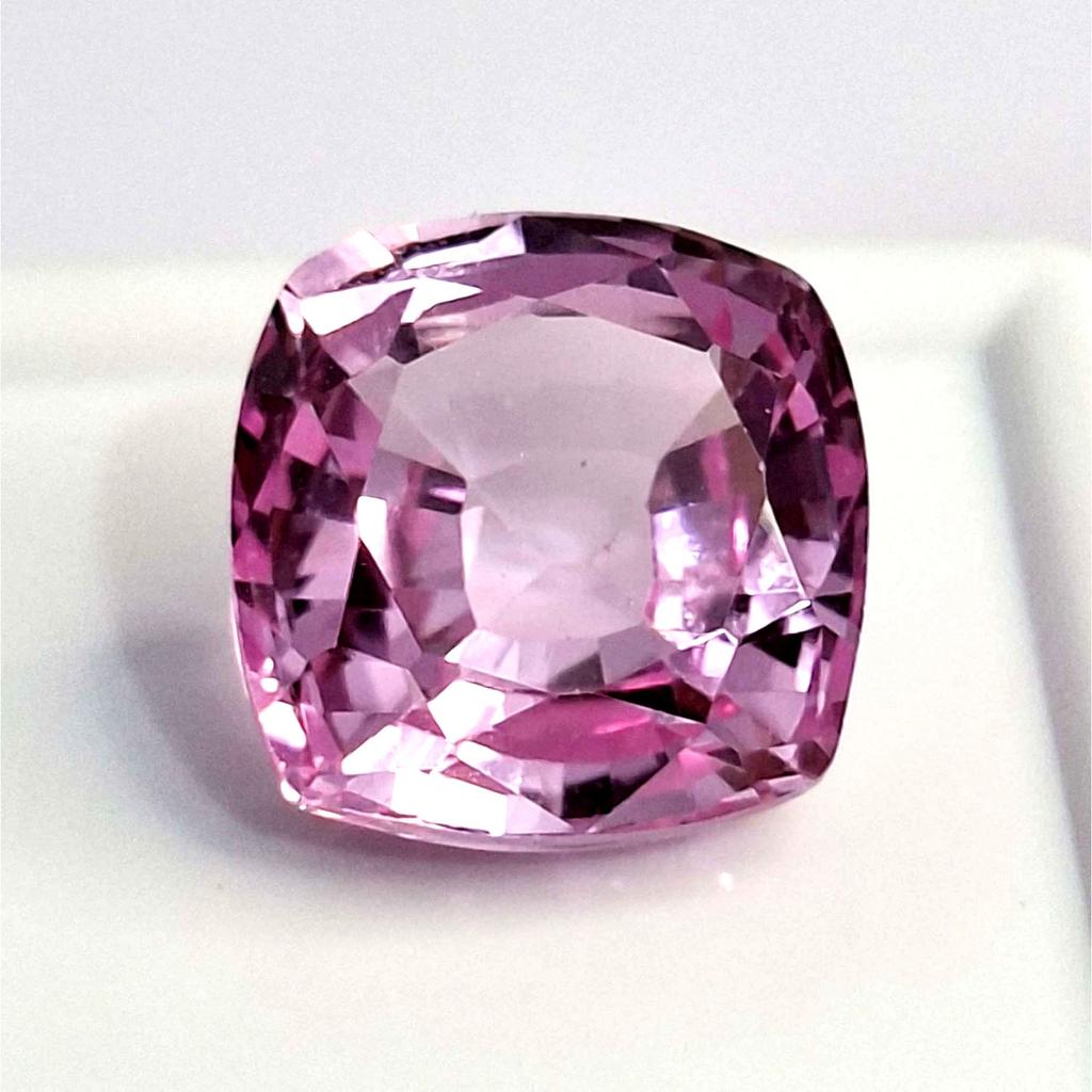 Light Pink Sapphire Natural 10-12 Ct Cushion Cut Stunning Certified Gemstone