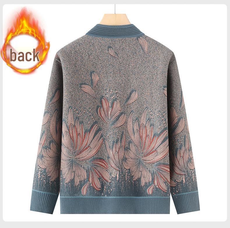 Warm Winter Knitwear: Fleece-Cardigans & Thick Sweaters for Senior Women