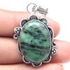 Pendant Ruby Zoisite Gemstone Handmade Gift For Her Silver Jewelry 2"
