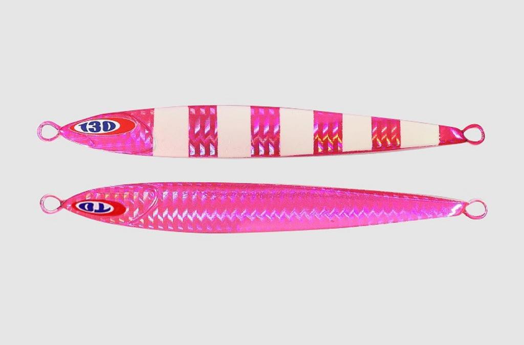 Jackall Metal Jig Anchovy Type 0 Flush Fall 160g Pink Glow Stripe (8380)