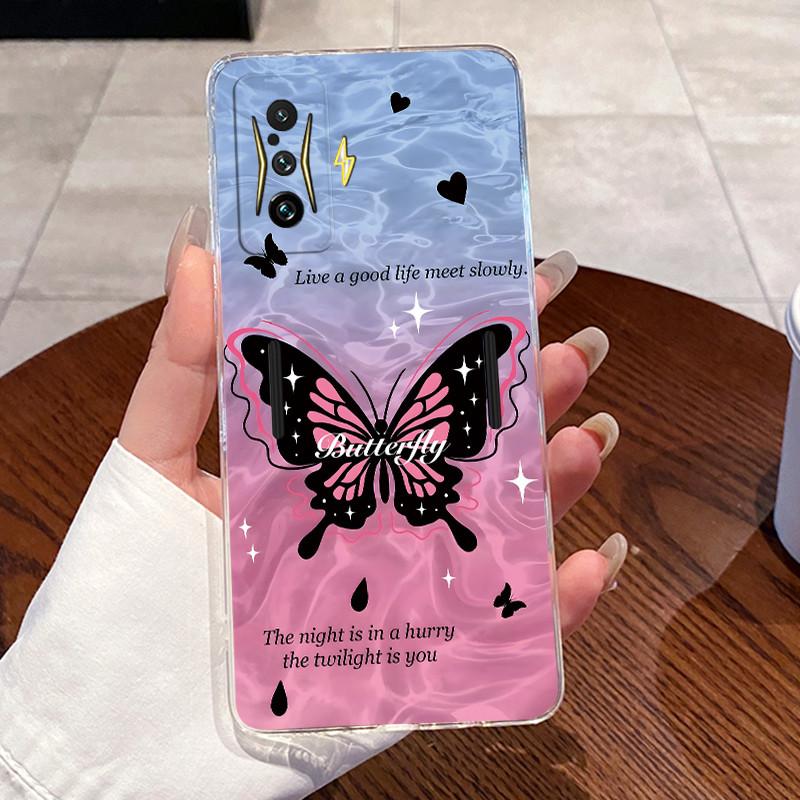Jelly Casing For Xiaomi Poco F4 GT 5G Capa For POCO F3 GT Fundas Clear Silicone Soft TPU Back Cover Cute Cat Protective Case
