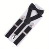 Casual Suspenders with Bow Tie To Prevent Falling Off, Stylish Performance Suspenders, Three Clips, Elastic Suspenders for Trousers.