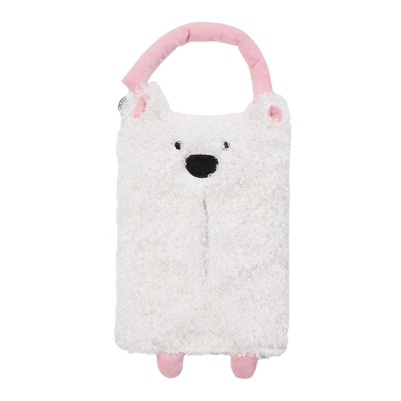 Cute Cartoon Animal Plush Hanging Tissue Box For Car And Home
