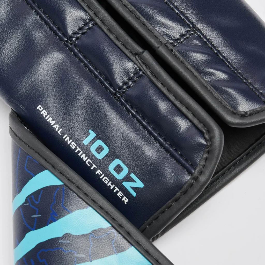 LEONE 1947 Boxing Unisex Training Synthetic Velcro Closure Blue GN004 Gloves, [PRIMAL INSTINCT] Gloves, Leather, (14oz), [Authentic Product]