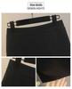 Plus Size Women's Black Skirt & White Chiffon Shirt Set