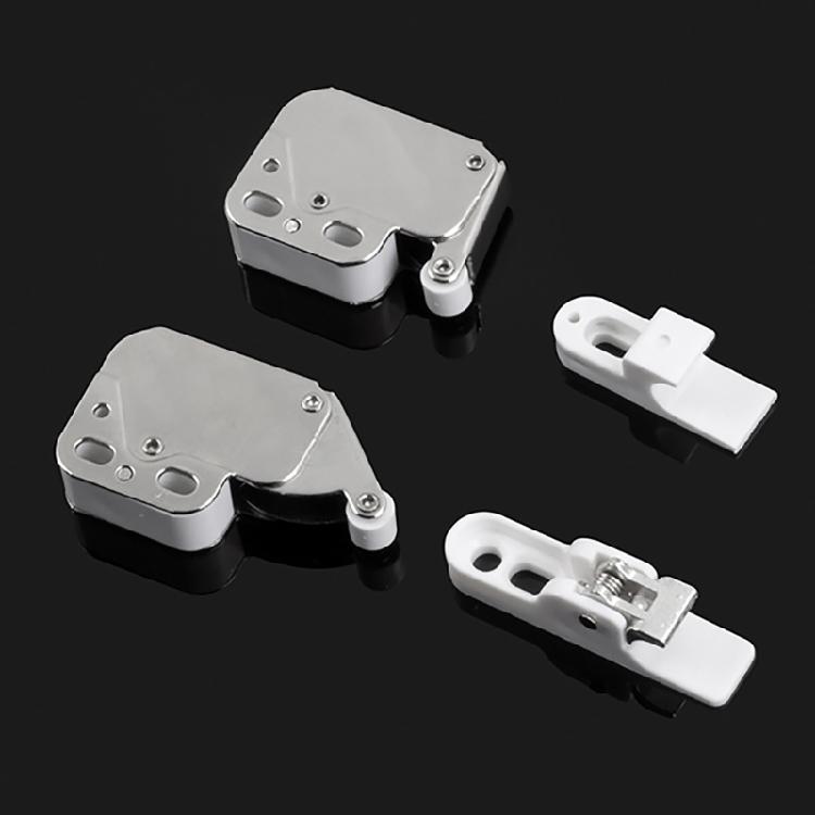 Cabinet Push Open Latches Touch Latches Push to Open Catches Lock Rebound Self Locking Device for Cabinet Drawer