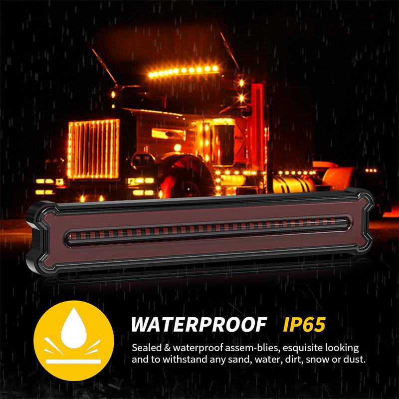 45/87/109 LED Strip Edge Light 12-24V Flashing Truck Off-road Vehicle Engineering Vehicle Side Warning Light Car Tail Light