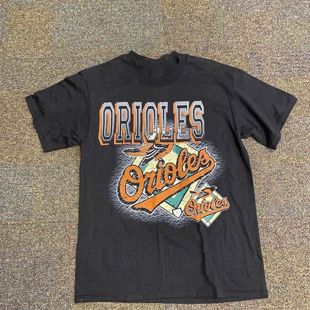 MLB Baltimore Orieloes Baseball Sports Graphic Black Unisex Shirt KH13919 Unisex T-Shirt XL