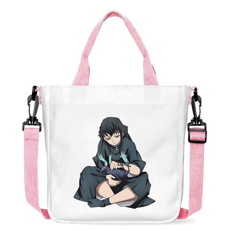 Japanische Cartoon-Comics Demon Slayer: Kimetsu no Yaiba - Muichiro Tokito Bedruckte Canvas-Tasche 7547
