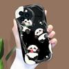 Cartoon Pattern Cream Texture Casing Wavy Edge Soft Silicone Cover Phone Case for IPhone Samsung Huawei Honor Xiaomi Redmi Infinix Tecno